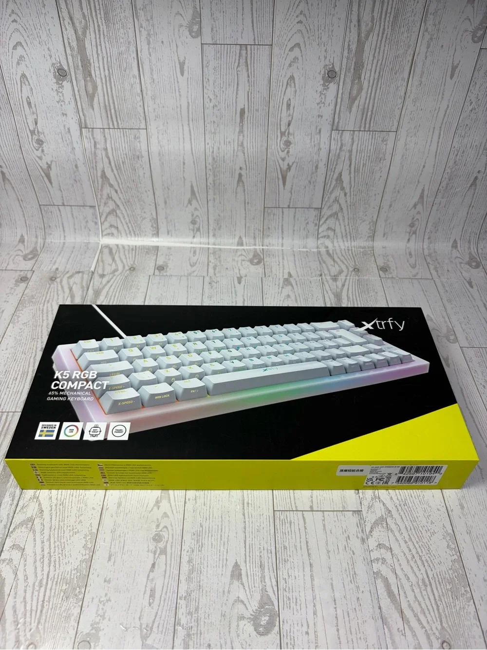 Xtrfy K5 Compact Gaming Keyboard - White with RGB